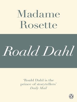 cover image of Madame Rosette (A Roald Dahl Short Story)
